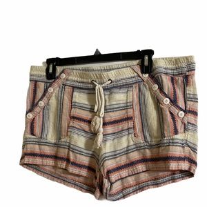 Rewind Boho Striped Style shorts